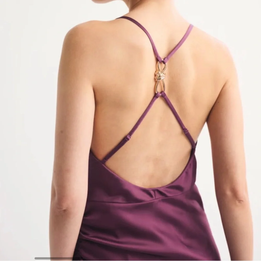 Open-back hardware maxi dress